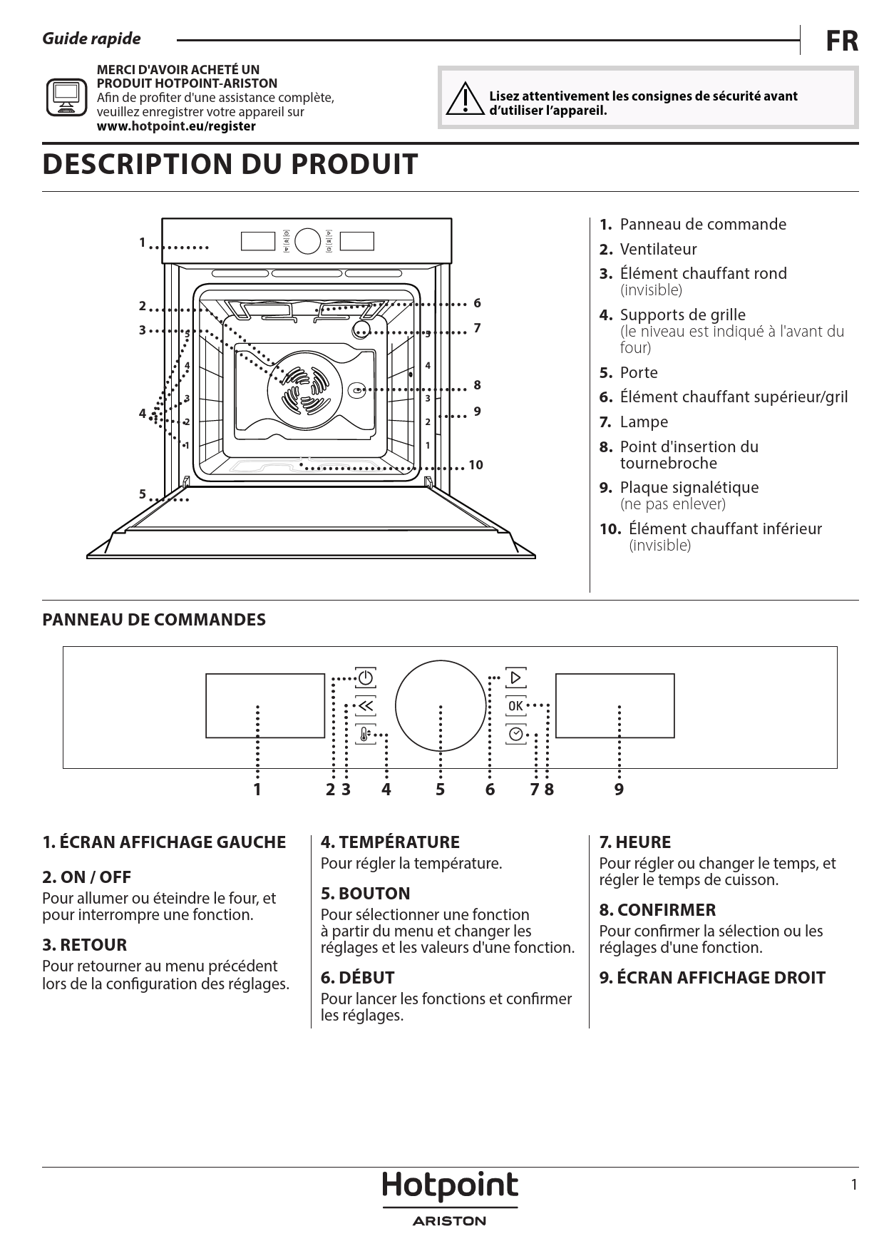Notice four HOTPOINT FI4 800 P BL HA Trouver une solution à un problème — free download